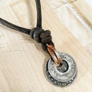 Abercrombie Adjustable Length Necklace with Charm